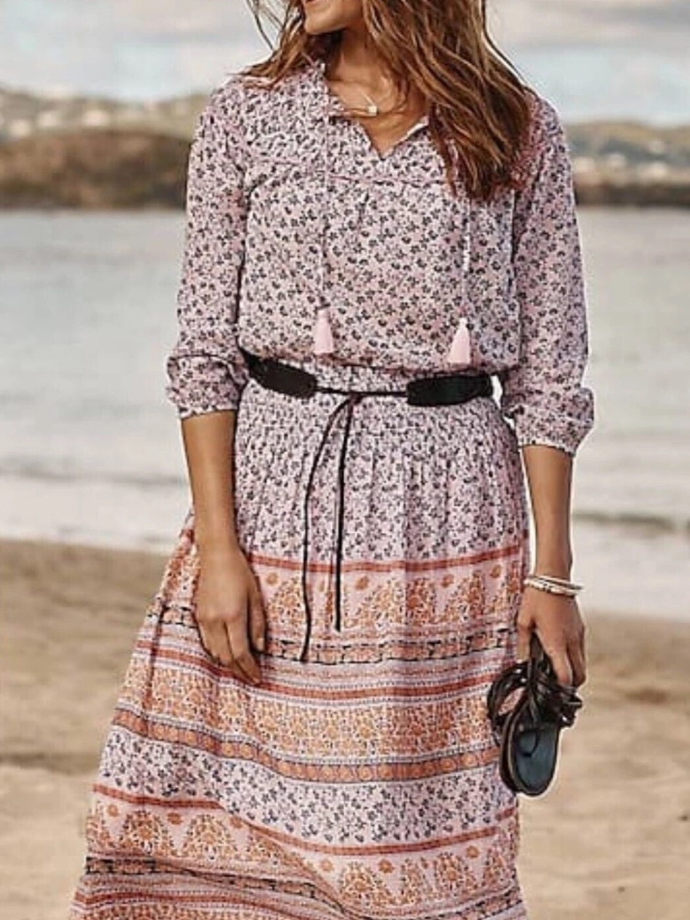 J. Jill Pink Floral Boho Set